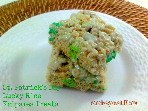 St. Patrick’s Day Lucky Rice Krispies Treats