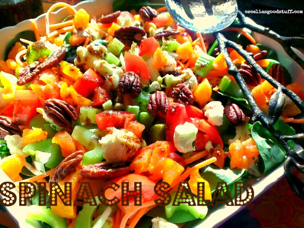 Spinach Salad & Fig Vinaigrette
