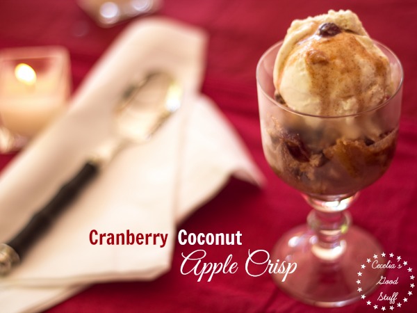 Cranberry Coconut Apple Crisp