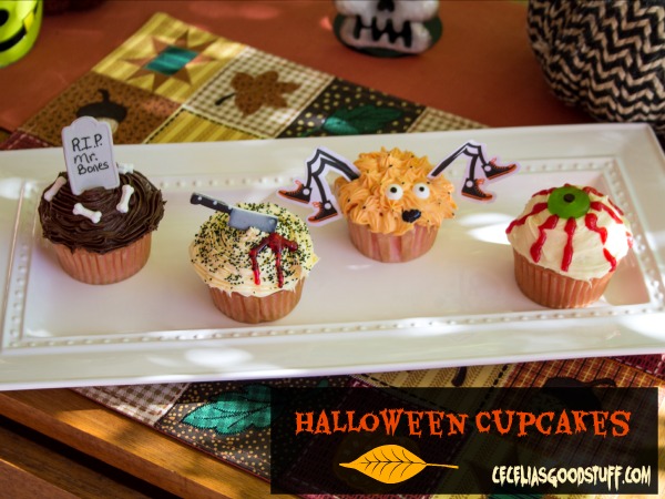 Halloween Cupcakes using easy kits from Wilson Cake Decorating.