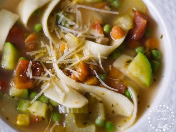 Amazing Minestrone Soup -  always use good quality egg noodles, that is the key to making this recipe amazing! 