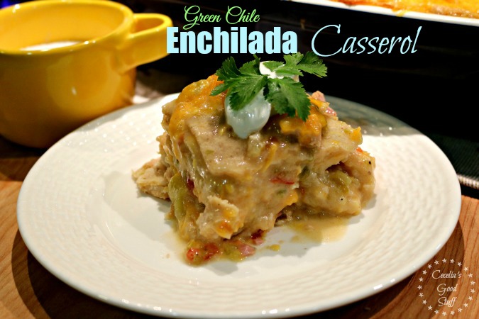 Green Chile Enchilada Casserole