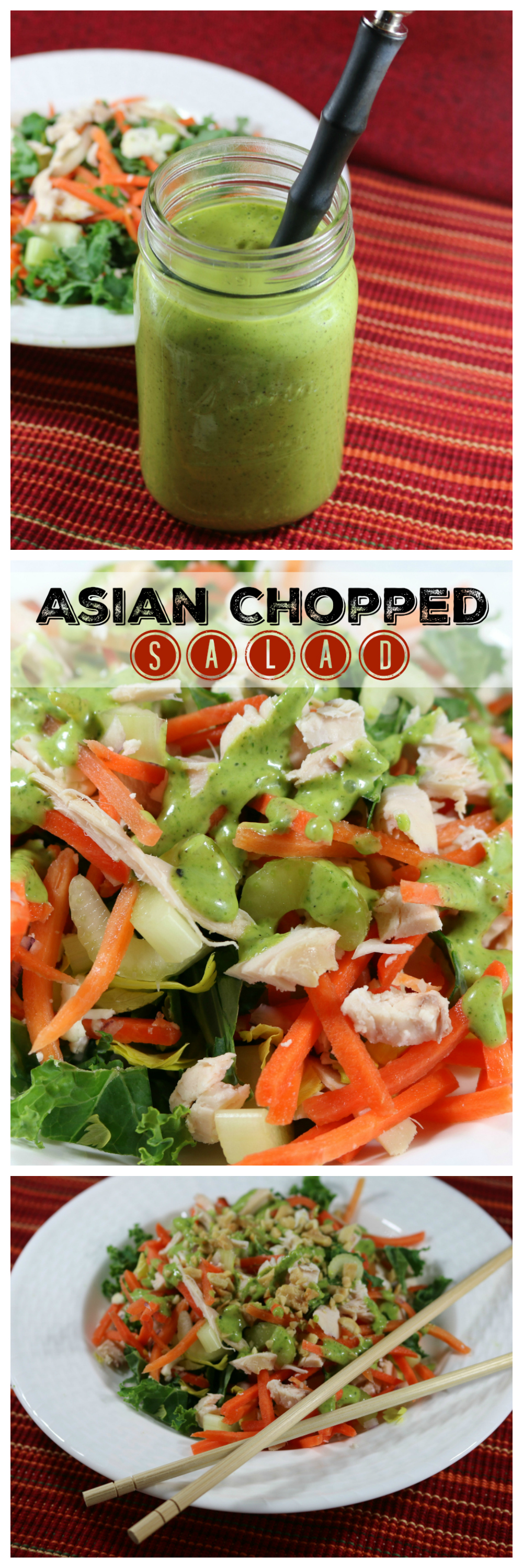 Asian Chopped Salad with Cilantro Lime Dressing CeceliasGoodStuff.com Good Food for Good People