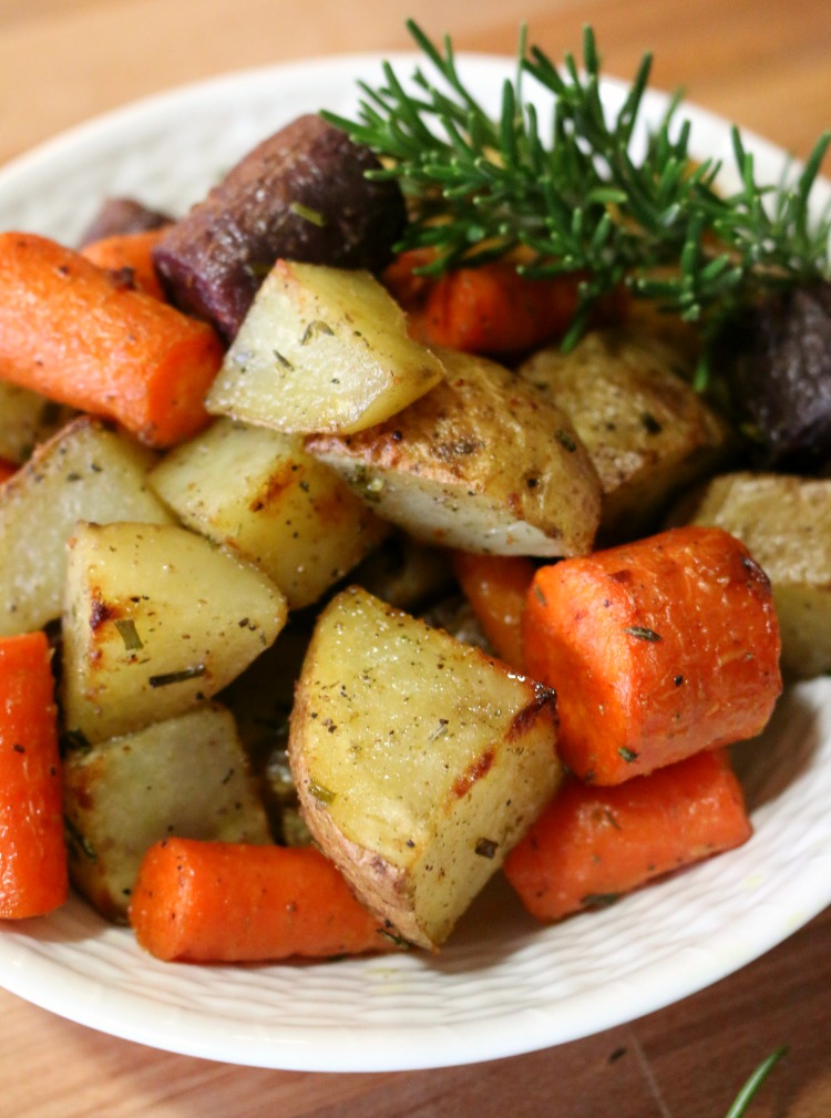 Easy recipe for Roasted Potatoes and Carrots  CeceliasGoodStuff.com Good Food for Good People - Rosemary Roasted Potatoes and Carrots