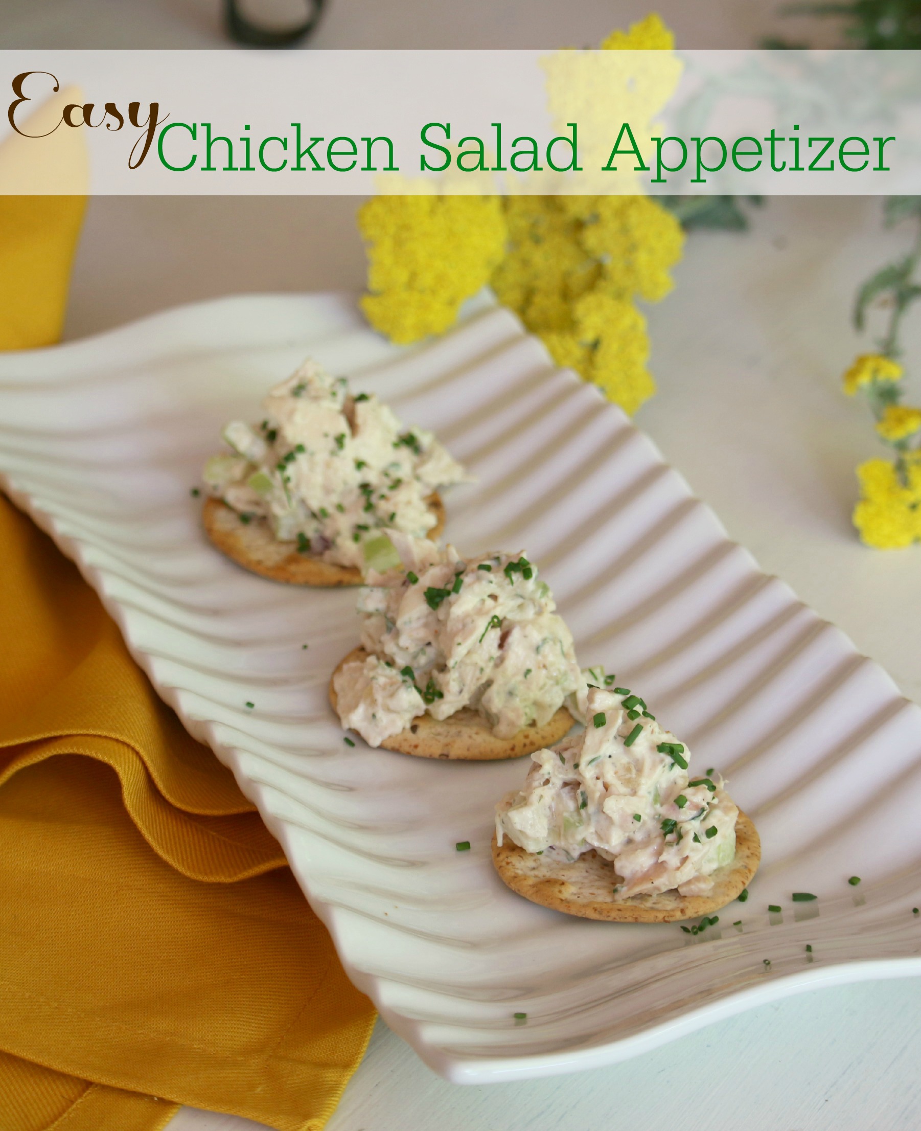 Easy Chicken Salad Appetizer - Great Party Food!