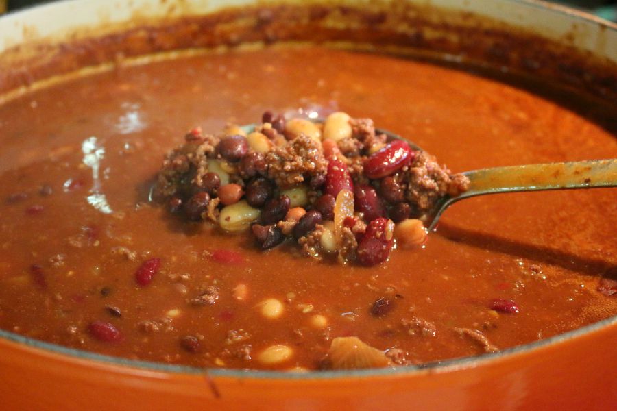New Mexico Chile Chili Beans CeceliasGoodStuff.com | Good Food for Good People 