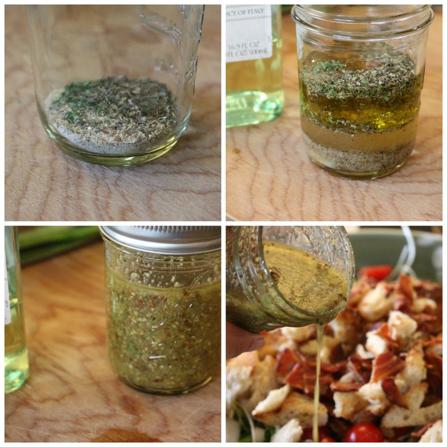Easy homemade vinaigrette - just a few simple step and you have a healthy homemade salad dressing. 