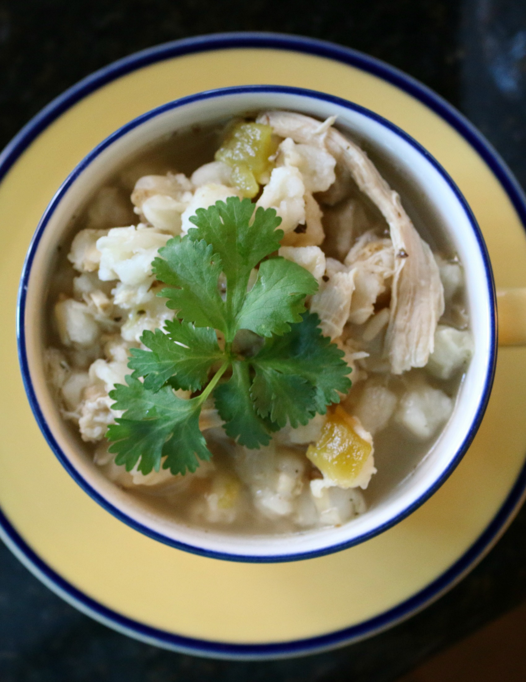 Some of my favorite things to eat include green chile chicken posole. A New Mexico favorite. 