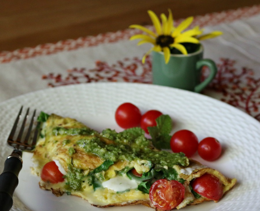 Italian Omelette with Pesto