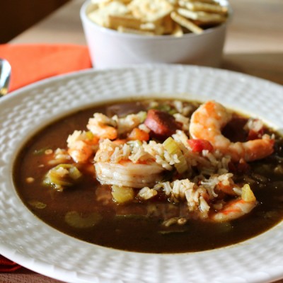30 Minute Shrimp and Sausage Gumbo
