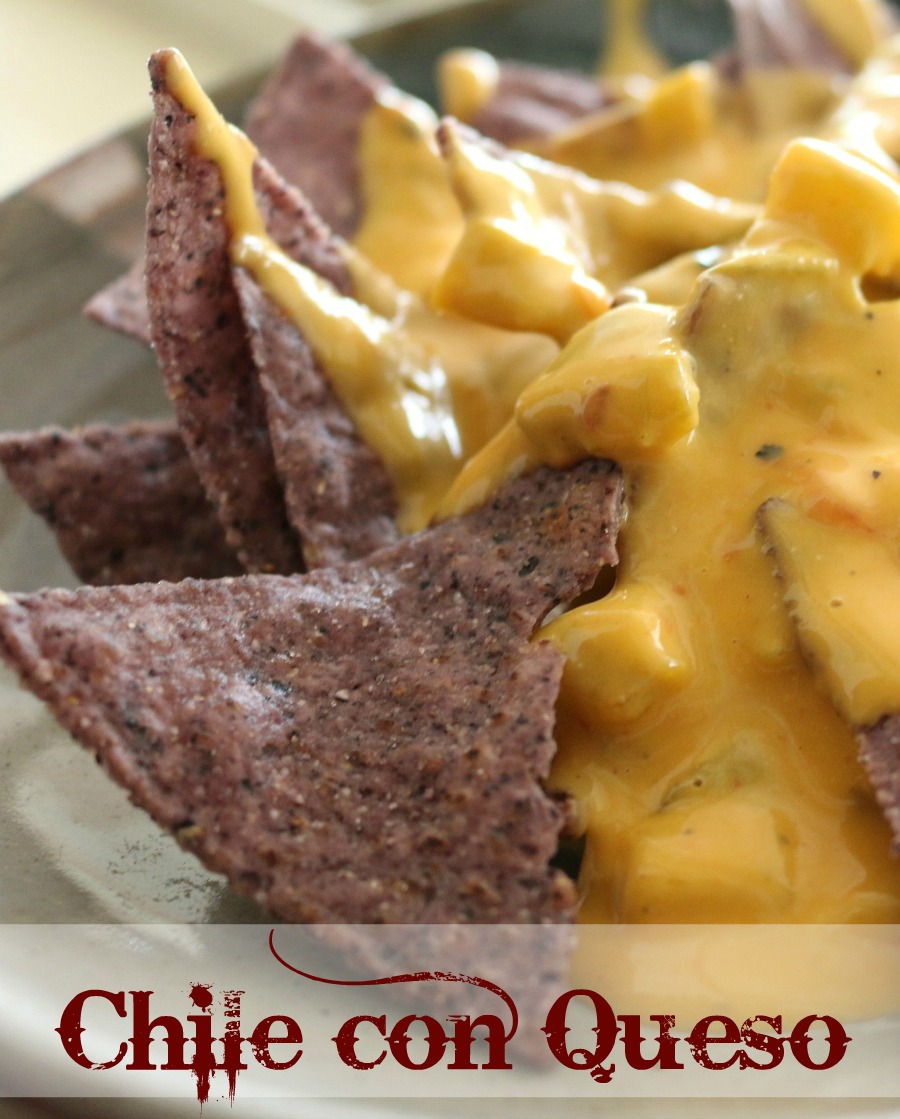 Chile con Queso - the perfect dish to serve at your next party! Find recipe at www.ceceliasgoodstuff.com