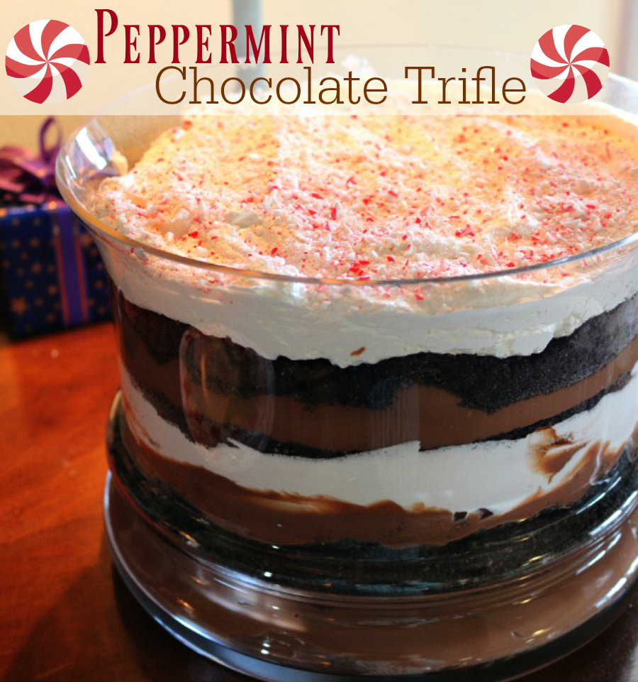 Chocolate Peppermint Trifle Recipe - the perfect holiday recipe - CeceliasGoodStuff.com
