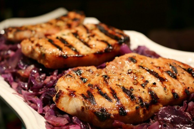 Extra Thick Grilled Pork Chops