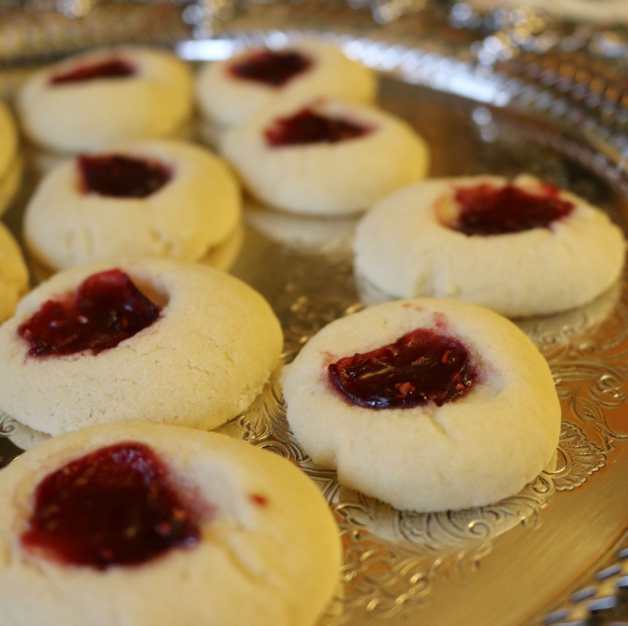 Almond Raspberry Thumbprint Cookies - this recipe is perfection! Great for high altitudes. You can use blackberry jam as well. Make sure to use seedless jam.