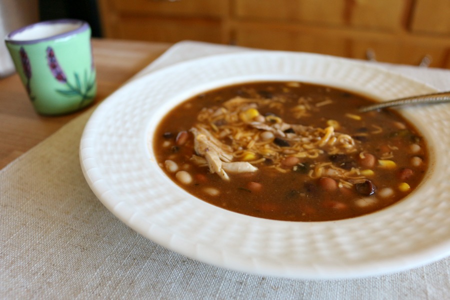 Southwestern Chicken Bean Soup