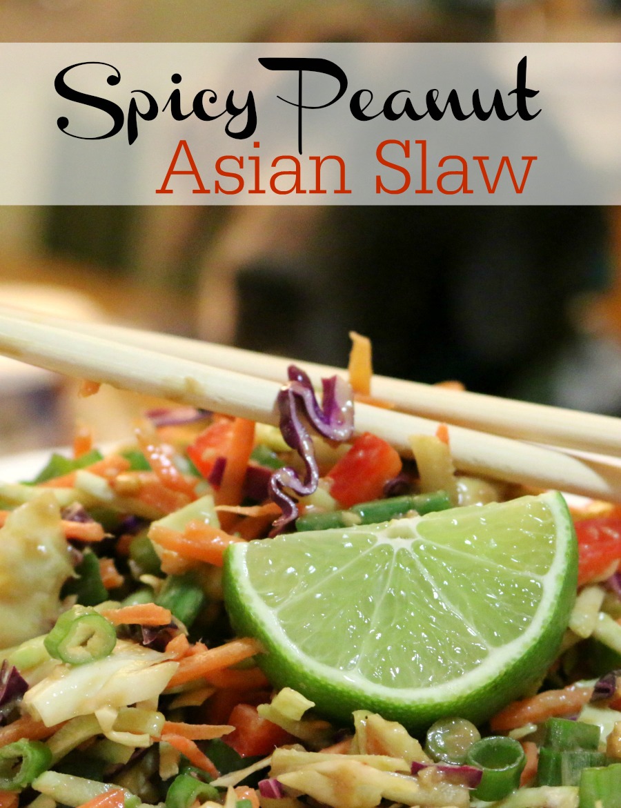 Gluten Free Recipe for Spicy Peanut Asian Slaw 
