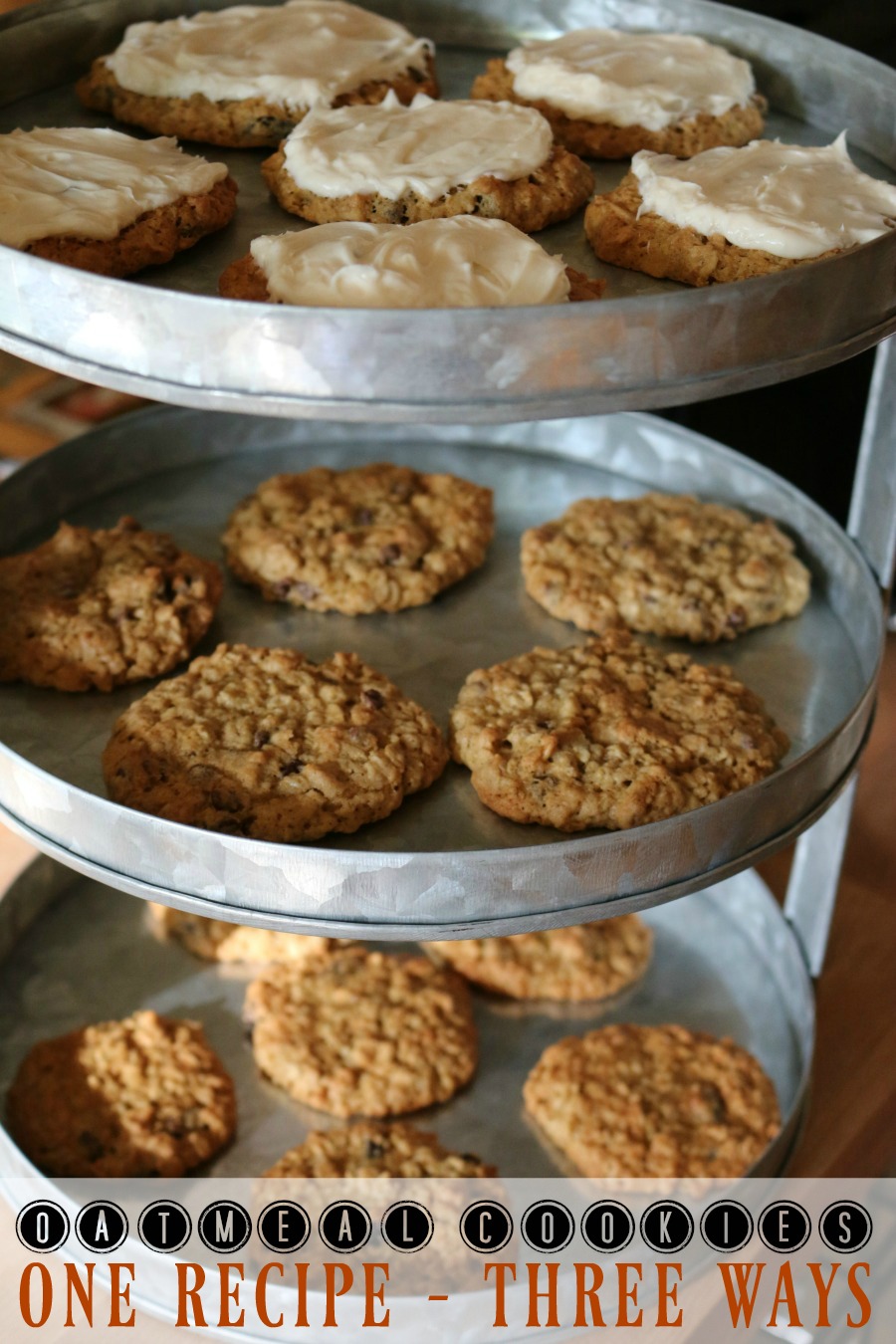 Oatmeal Cookies One Easy Recipe - Cookies Three Ways