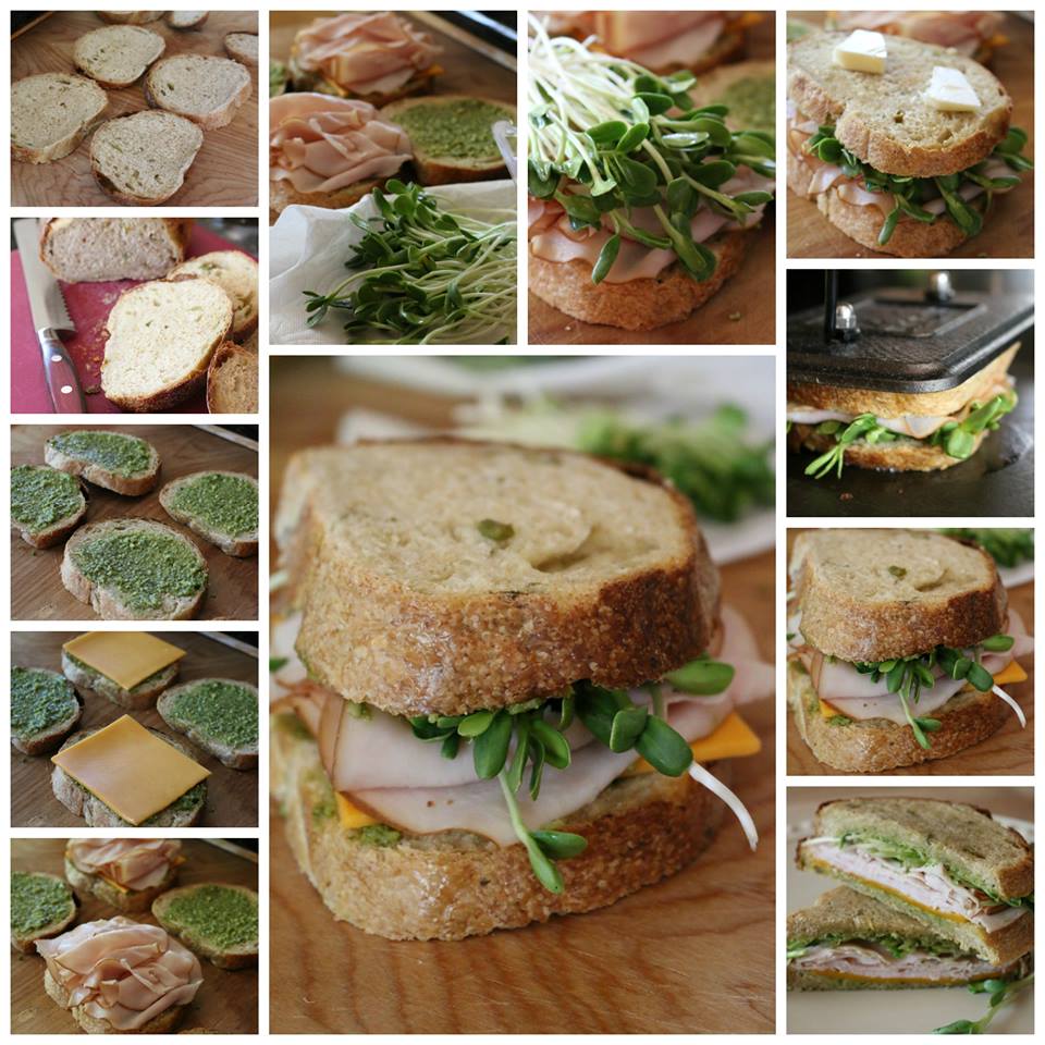 Green Chile Sourdough Turkey Sandwich