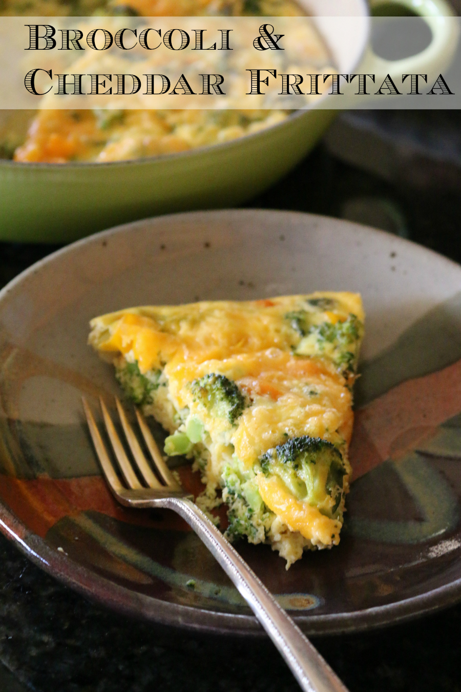 Simple and Easy Recipe for Cast Iron Broccoli and Cheddar Frittata. The perfect brunch recipe or a great light dinner option served with a nice side salad.