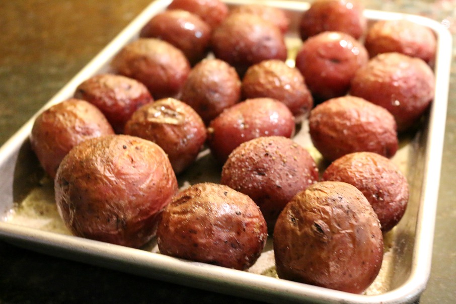 Roasted Red Potatoes pair perfectly with this St. Patrick's Day Corn Beef Crock Pot Recipe 