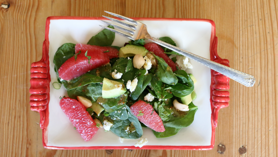 California Spinach Salad | CeceliasGoodStuff.com | Good Food for Good People 