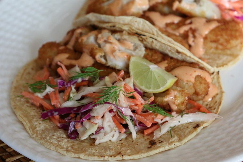 Simple Fish Tacos with Chipotle Crema | CeceliasGoodStuff.com | Good Food for Good People