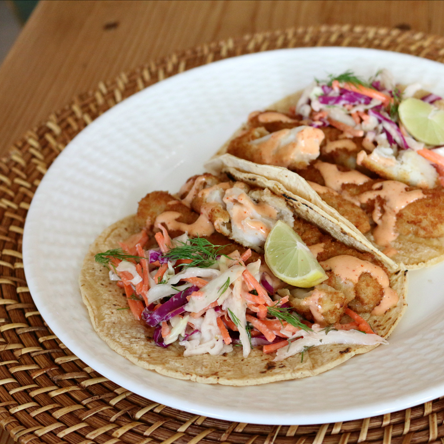 Simple Fish Tacos with Chipotle Crema | CeceliasGoodStuff.com | Good Food for Good People