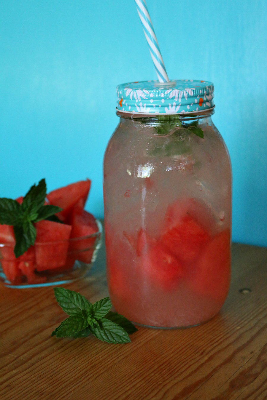 Watermelon Aqua Fresca a healthy, low carb summer drink. | CeceliasGoodStuff.com - Good Food for Good People |