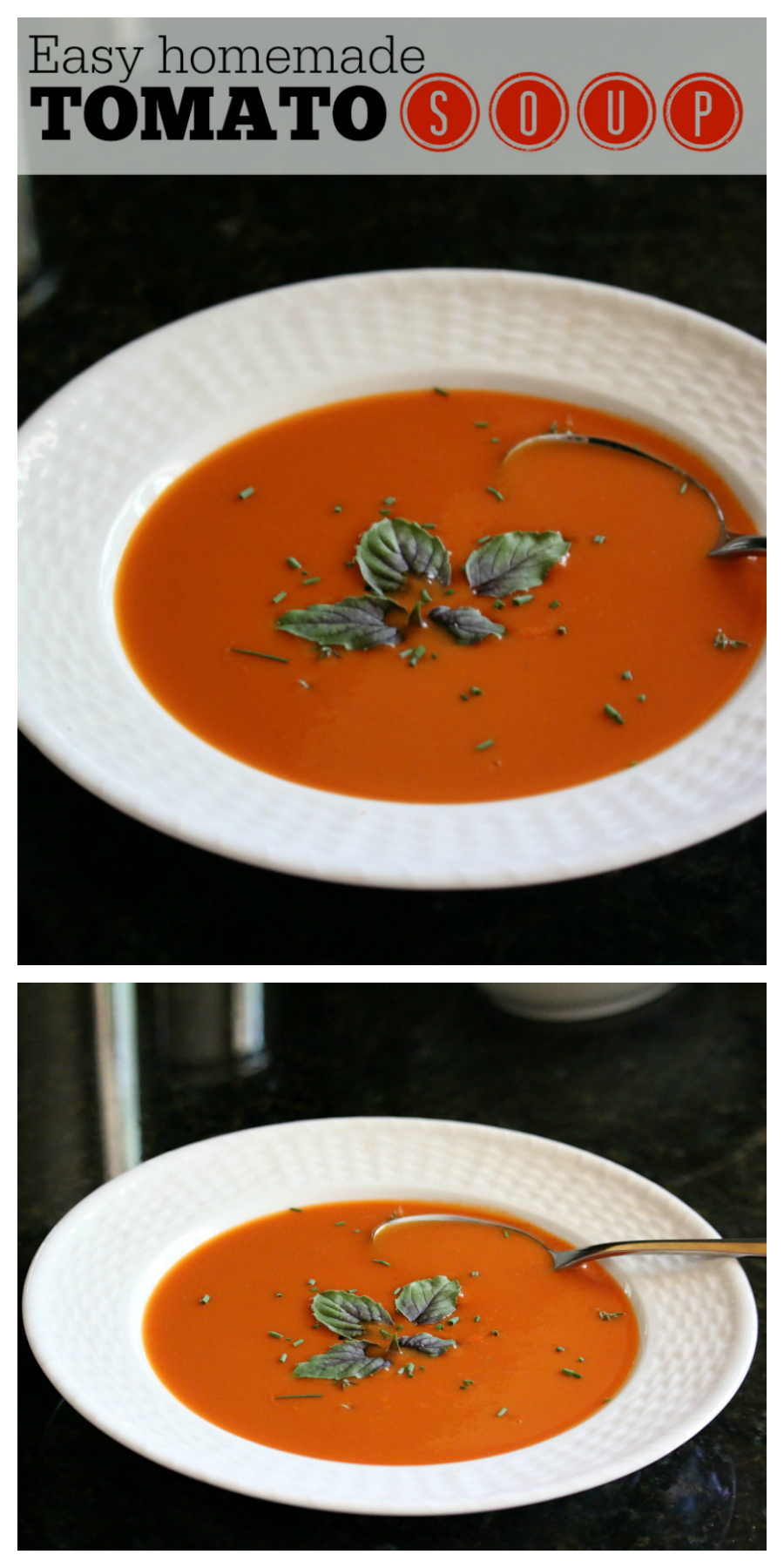 Easy Homemade Tomato Soup CeceliasGoodStuff.com Good Foood for Good People