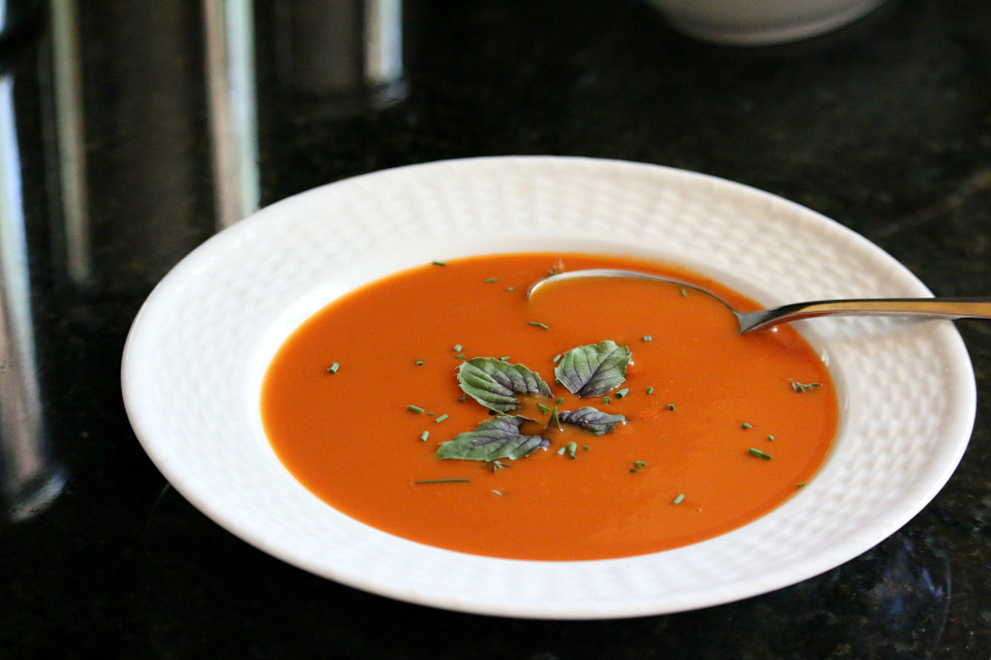 Easy Homemade Tomato Soup CeceliasGoodStuff.com Good Foood for Good People