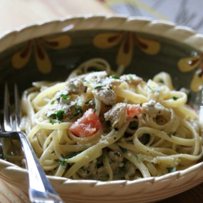 Linguine with a White Wine Clam Sauce