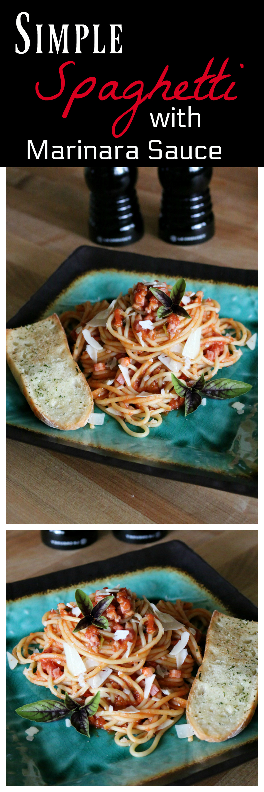 Simple Spaghetti with Marinara Sauce CeceliasGoodStuff.com Good Food for Good People