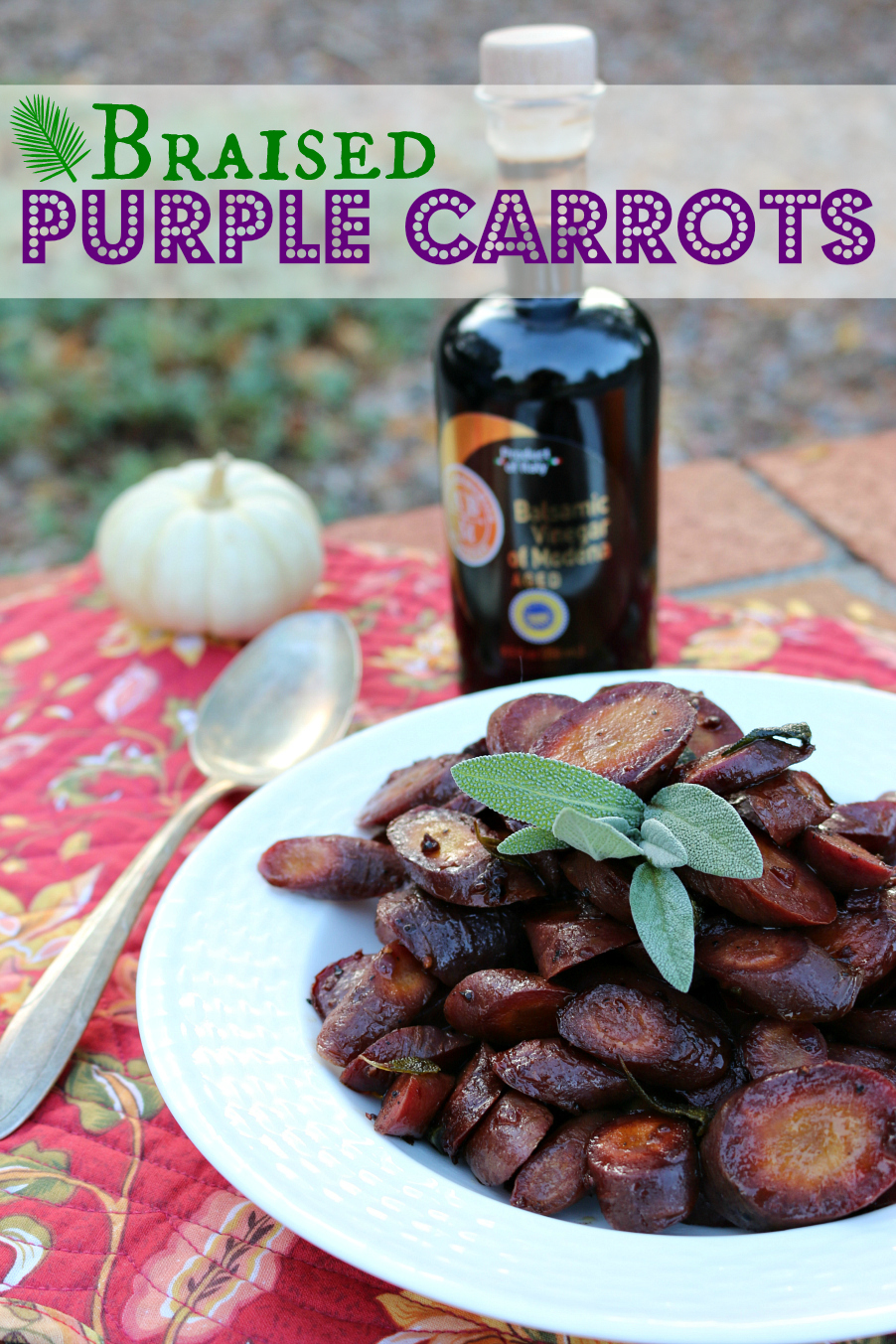 Braised Purple Carrots Recipe CeceliasGoodStuff.com | Good Food for Good People 