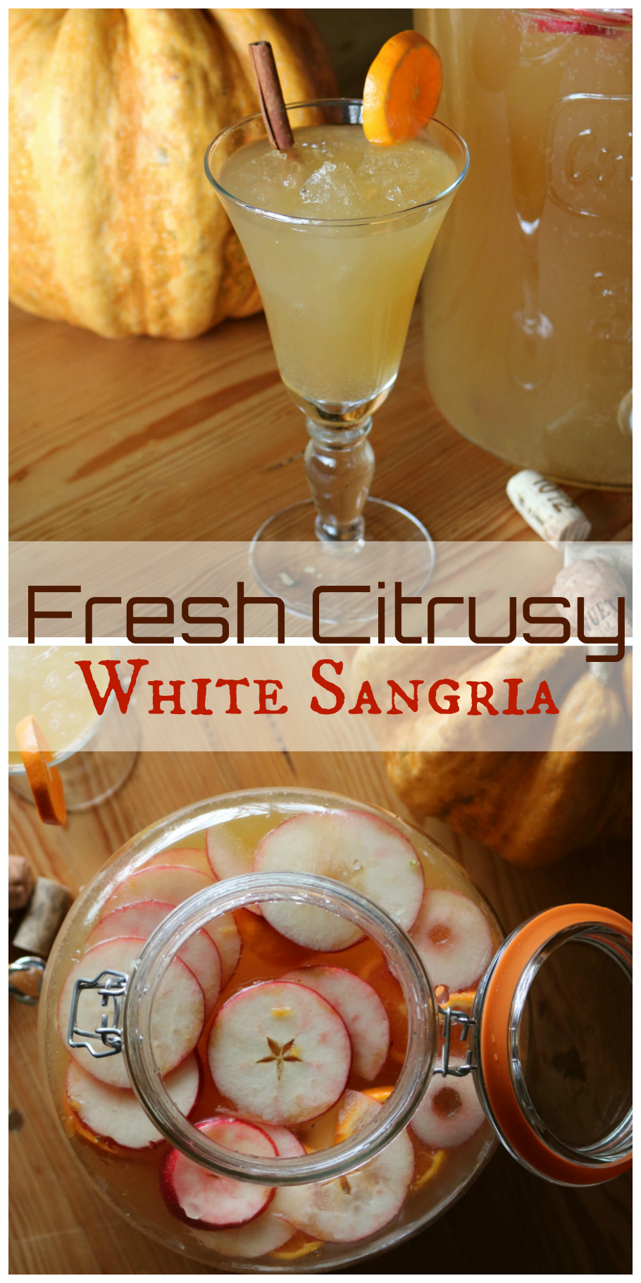 A Fresh Citrusy White Sangria Recipe CeceliasGoodStuff.com Good Food for Good People