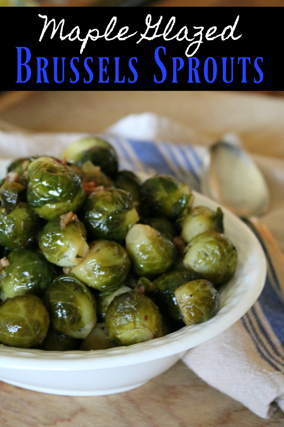 A Maple Glazed Brussels Sprouts Holiday Recipe CeceliasGoodStuff.com Good Food For Good People