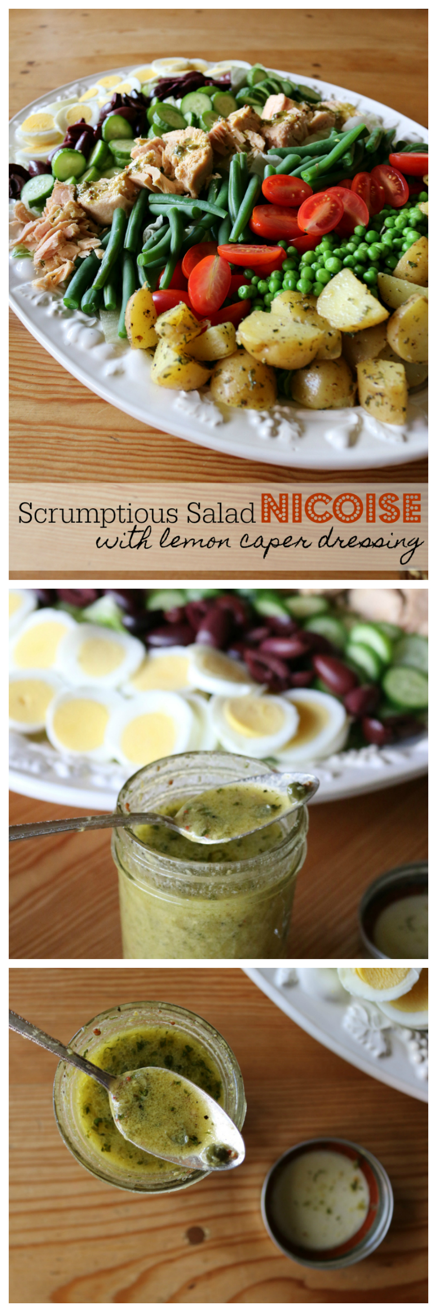 A Scumptious Salad Nicoise Recipe with Lemon Caper Dressing CeceliasGoodStuff.com Good Food for Good People