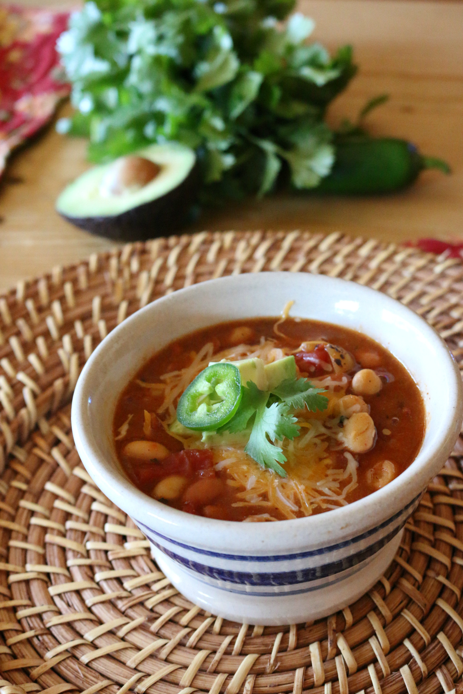 Three Bean Chili Recipe CeceliasGoodStuff.com | Good Food for Good People 