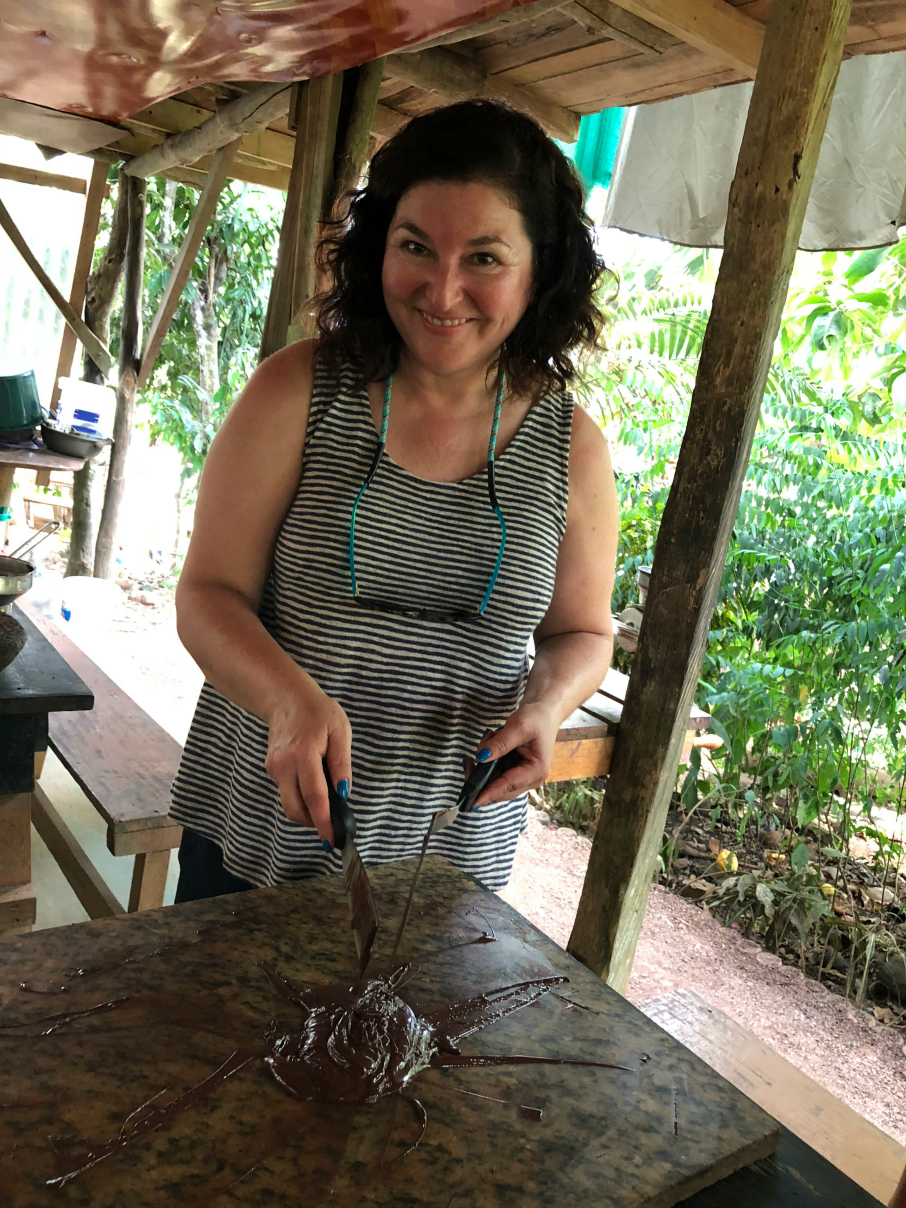 I wanted to try it. Cecelia Dardanes at La Iguana Chocolate in Costa Rica