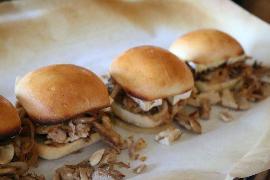 Turkey Sandwich with Mushrooms, Onions and Melted Brie Cheese | CeceliasGoodStuff.com | Good Food for Good People 
