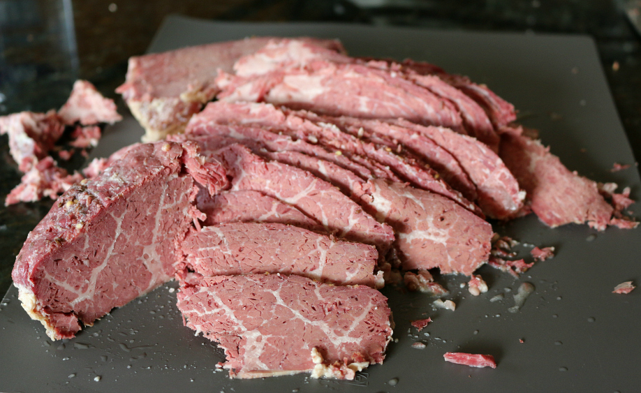 Slow Oven Roasted Corn Beef - Sliced Corn Beef CeceliasGoodStuff.com | Good Food for Good People